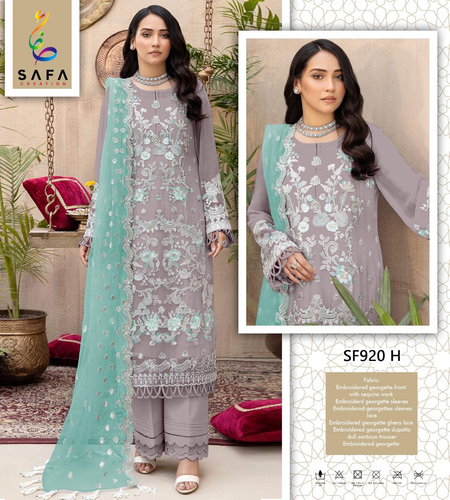 920H Safa Creation Jarkan Pakistani Salwar Suits