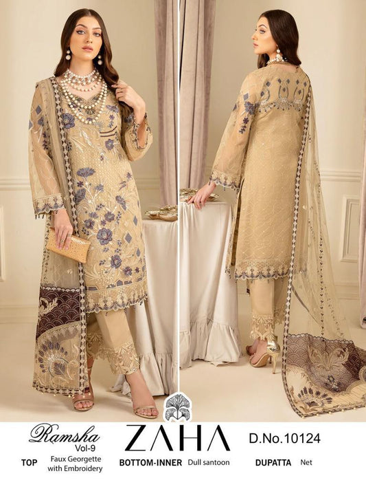 10124 Zaha Pakistani Salwar Suits