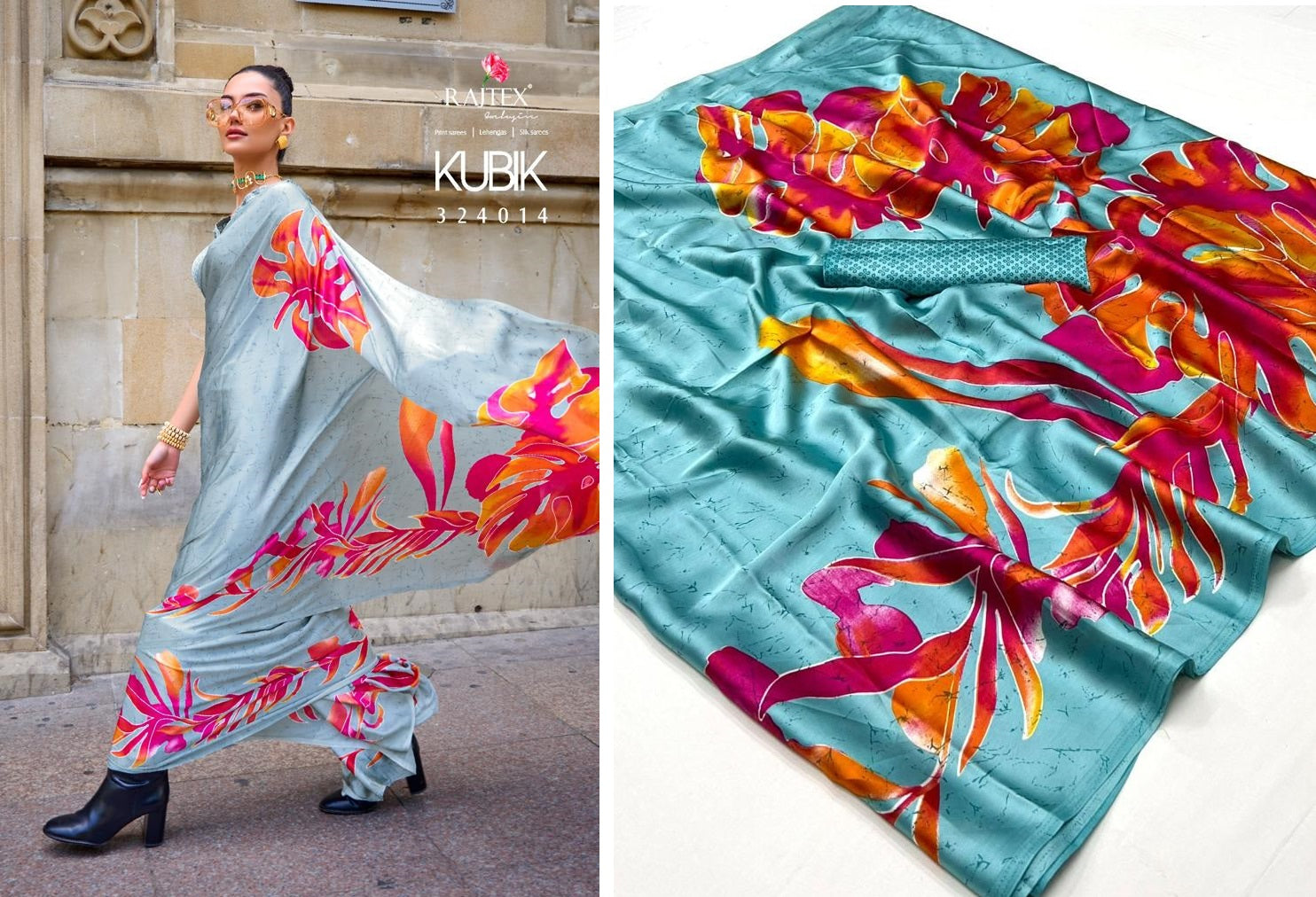 324014 Kubik Rajtex Sarees