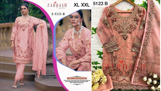 Z-5123B Zarqash Pakistani Readymade Suits