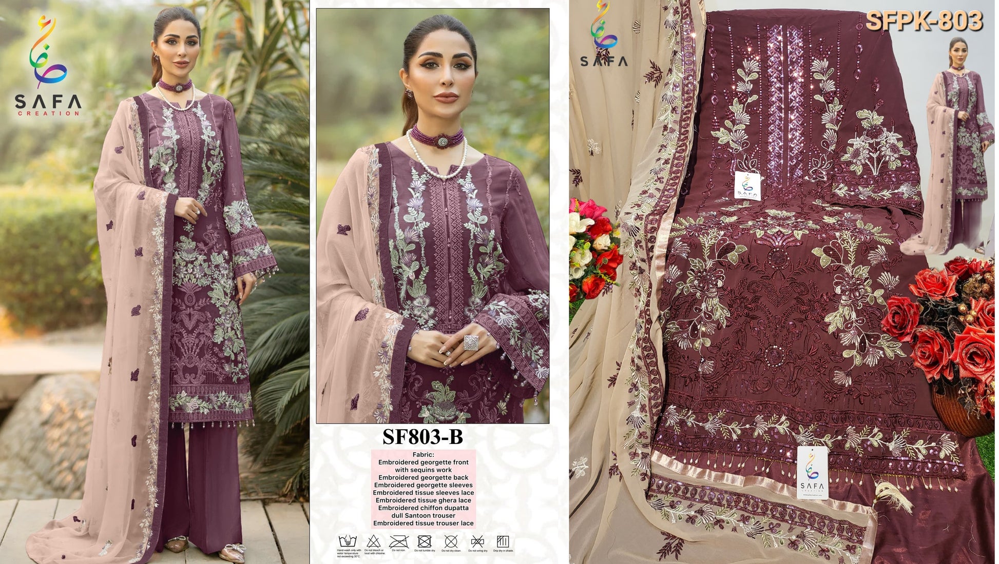 803B Safa Creation Pakistani Salwar Suits