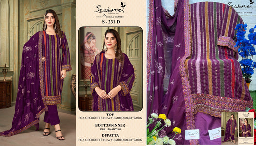 231D Serine Pakistani Salwar Suits