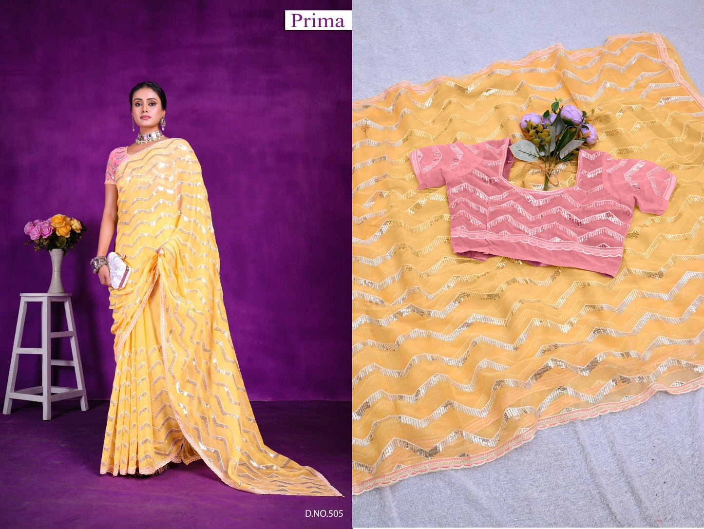505 Prima Sarees