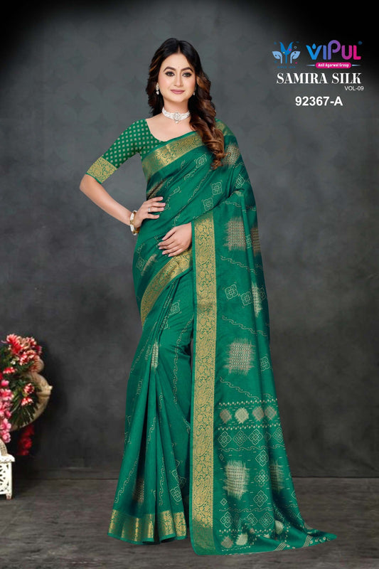 92367-A Samira Silk Vipul Silk Sarees