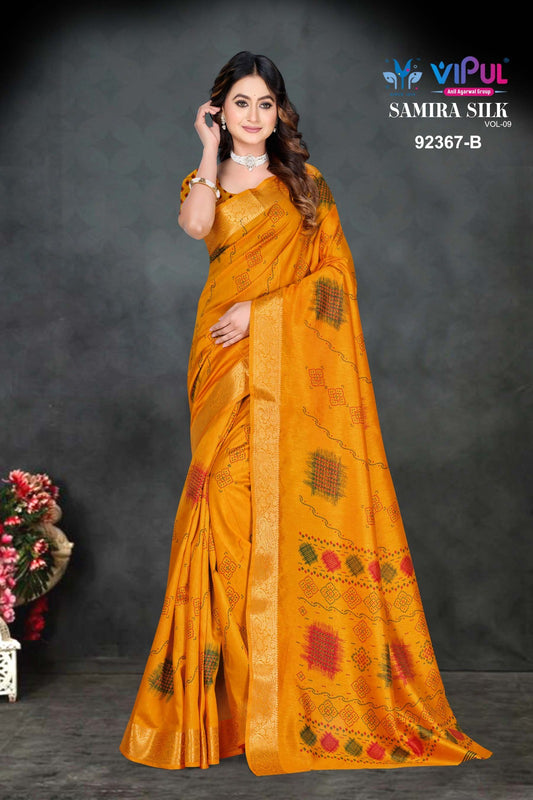 92367-B Samira Silk Vipul Silk Sarees