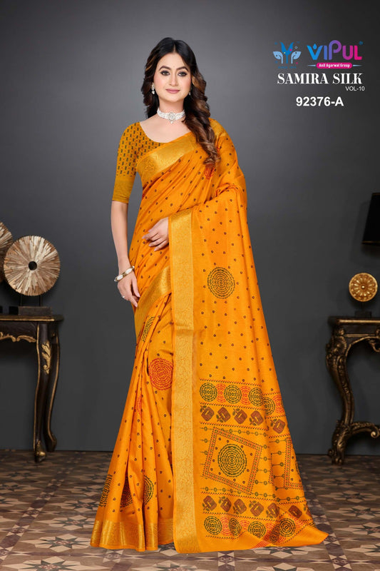92376-A Samira Silk Vipul Silk Sarees