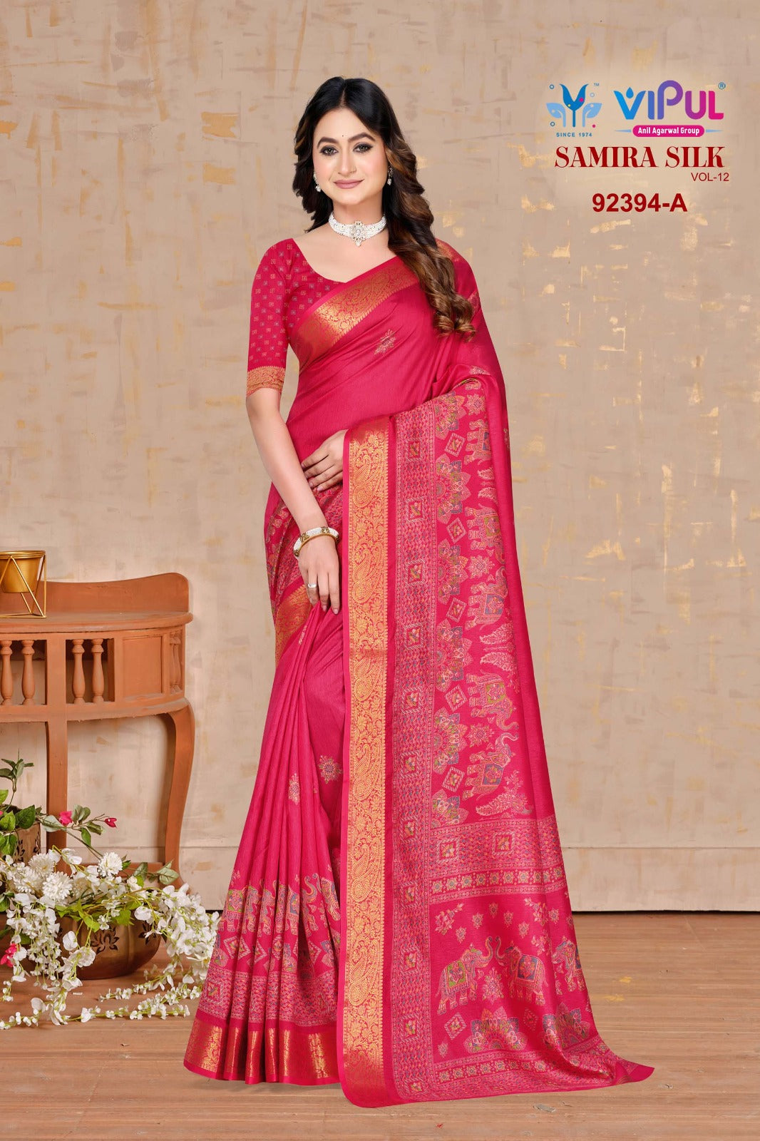 92394-A Samira Silk Vipul Silk Sarees