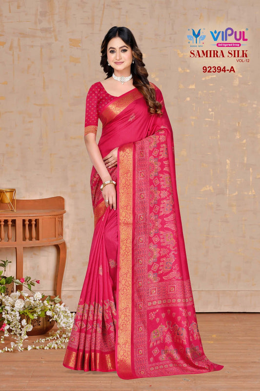 92394-A Samira Silk Vipul Silk Sarees