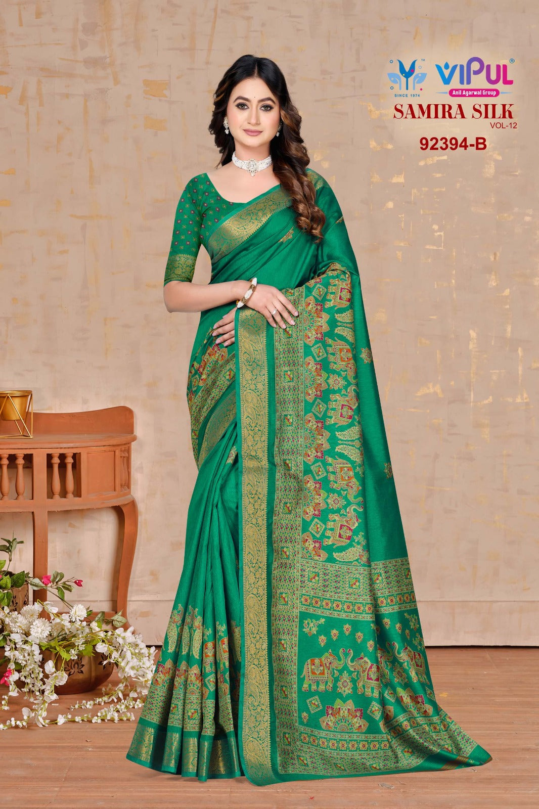 92394-B Samira Silk Vipul Silk Sarees