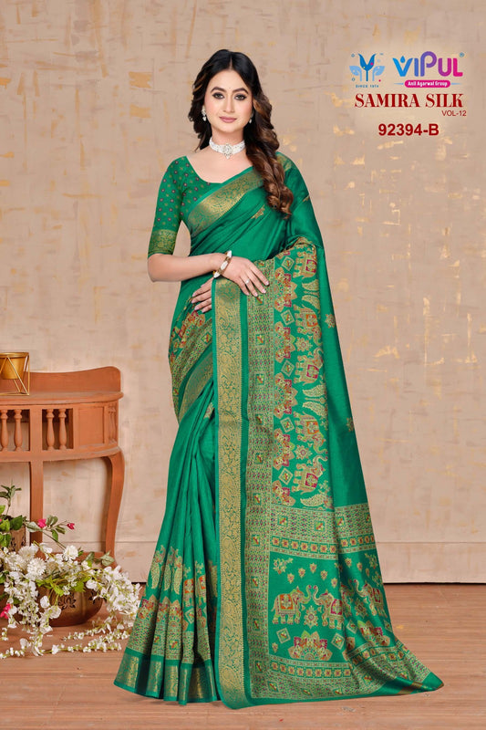 92394-B Samira Silk Vipul Silk Sarees