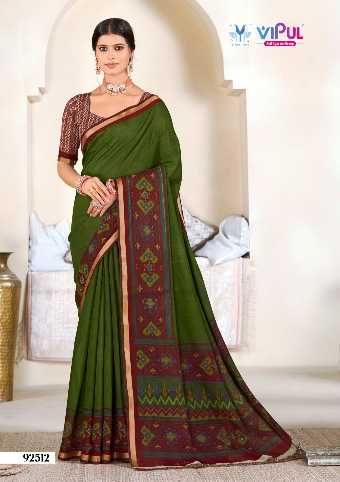 92512 Vipul Mal Cotton Sarees