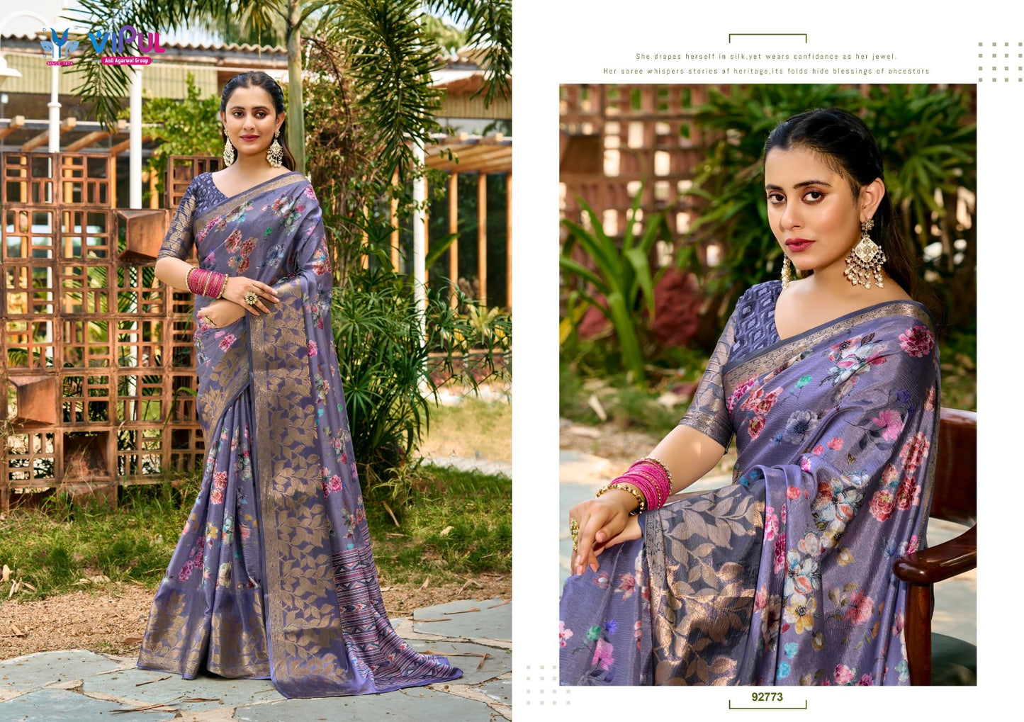92773 Sawali Vol 2 Vipul Soft Crush Sarees
