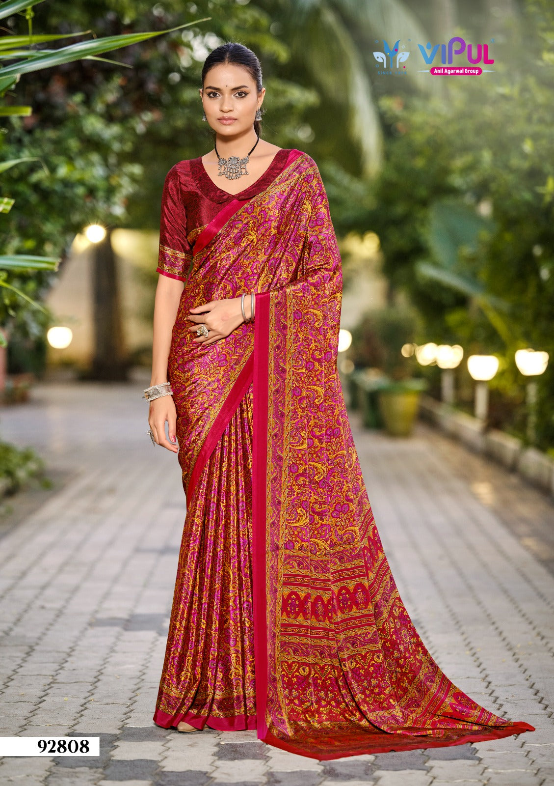 92808 Heritage Vol 13 Vipul Crape Sarees