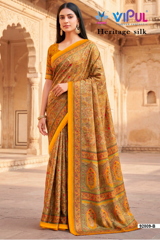 92809-B Heritage Vipul Silk Sarees