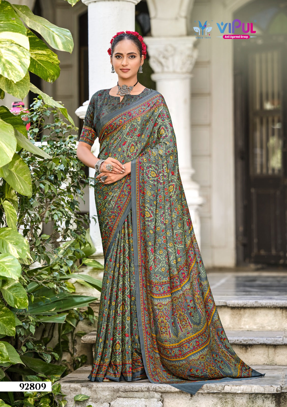 92809 Heritage Vol 13 Vipul Crape Sarees