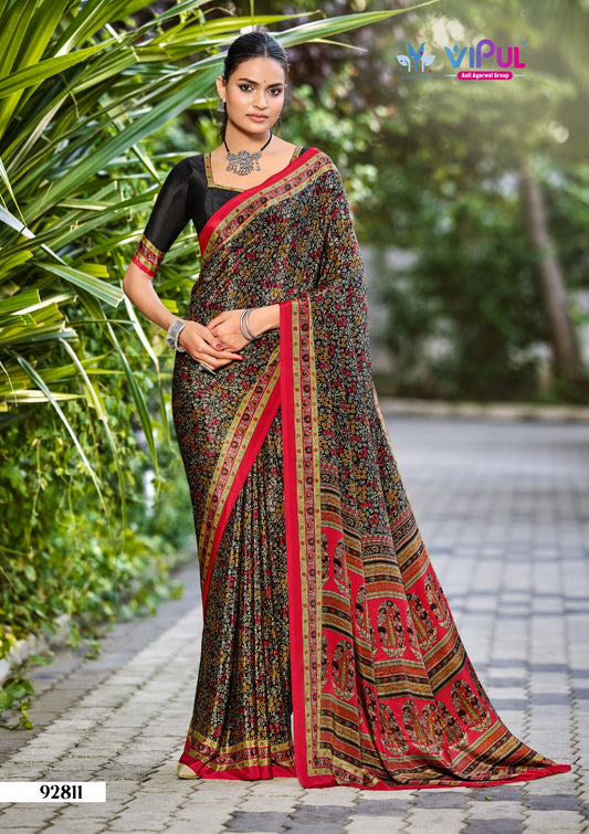 92811 Heritage Vol 13 Vipul Crape Sarees