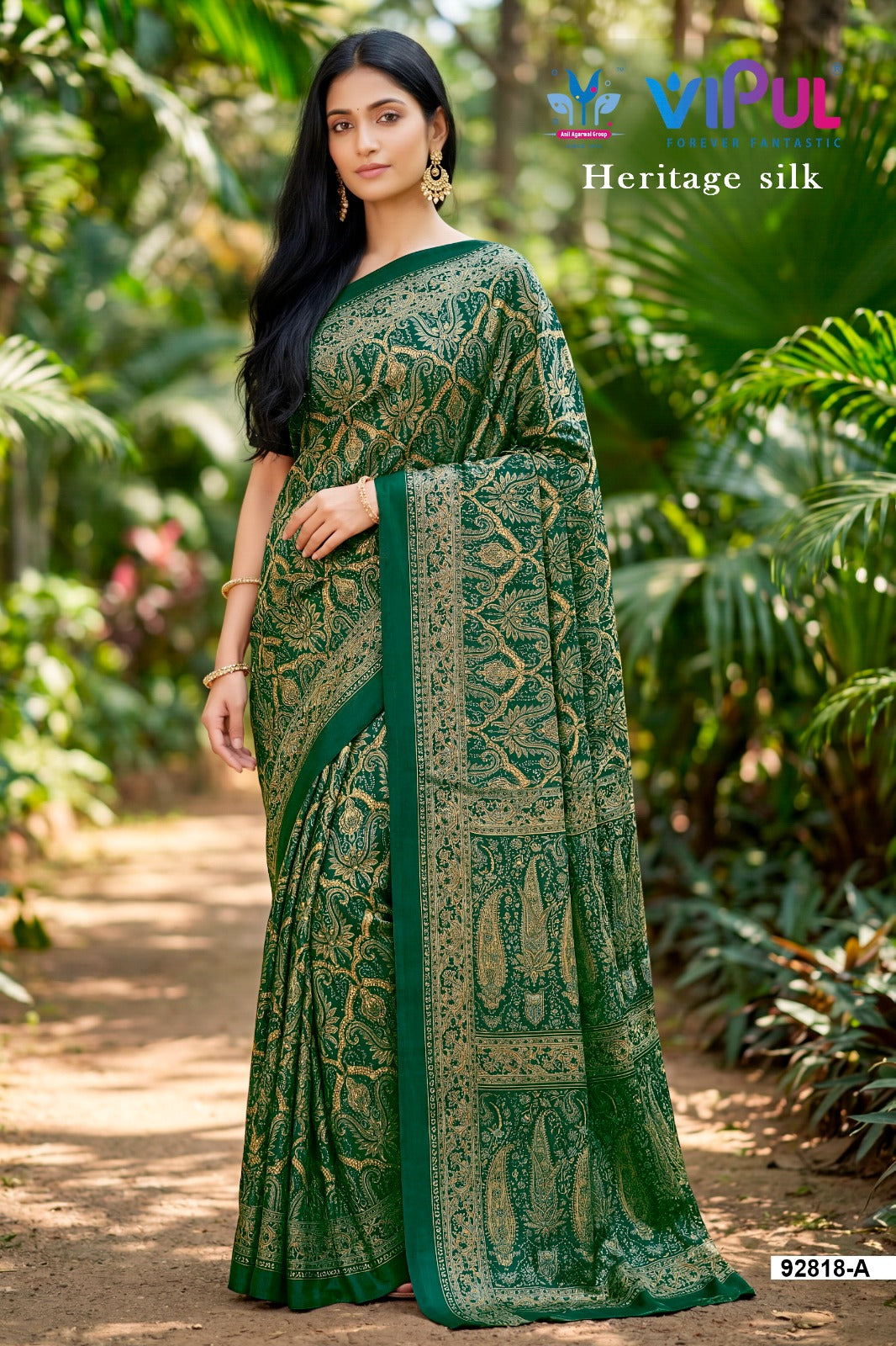 92818-A Heritage Vipul Silk Sarees