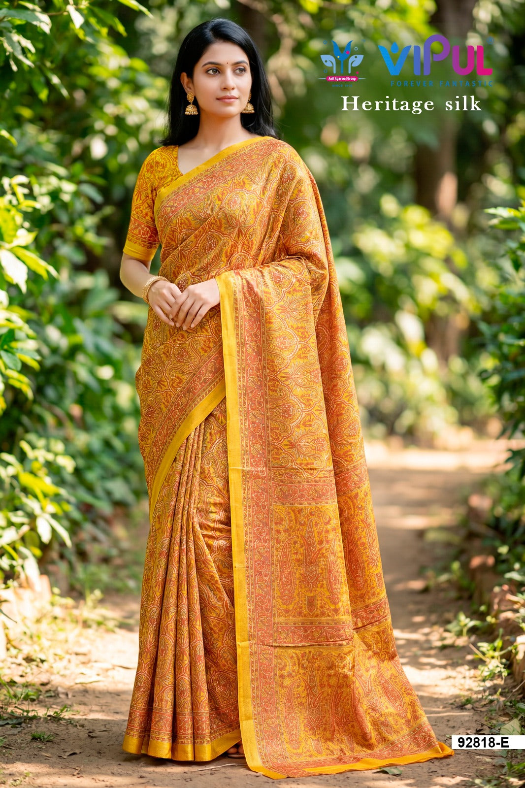 92818-E Heritage Vipul Silk Sarees