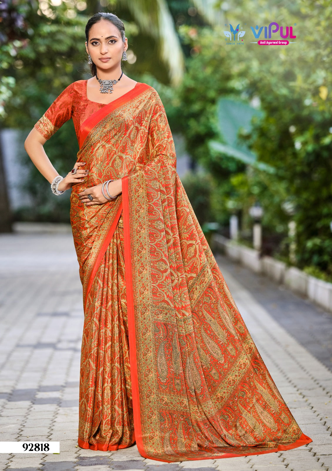 92818 Heritage Vol 13 Vipul Crape Sarees