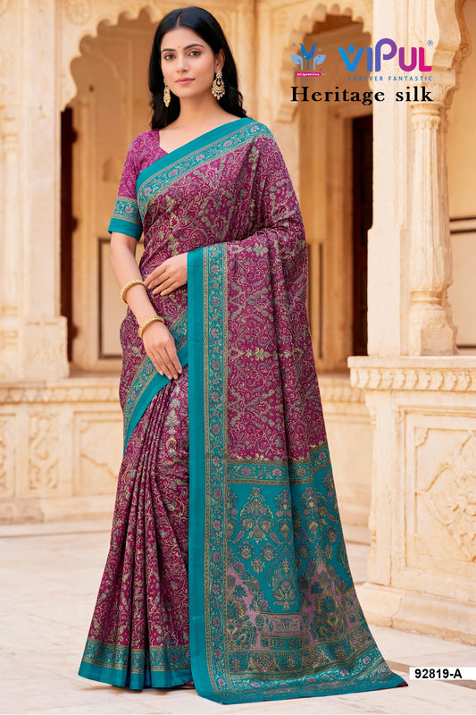 92819-A Heritage Vipul Silk Sarees