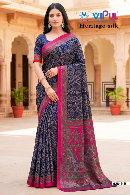 92819-B Heritage Vipul Silk Sarees