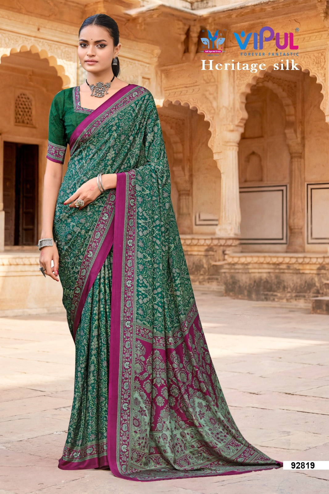 92819 Heritage Vipul Silk Sarees