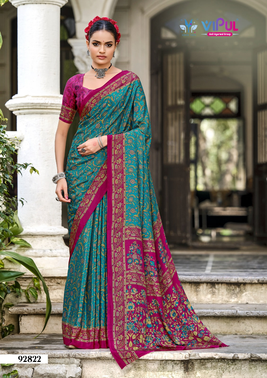 92822 Heritage Vol 13 Vipul Crape Sarees