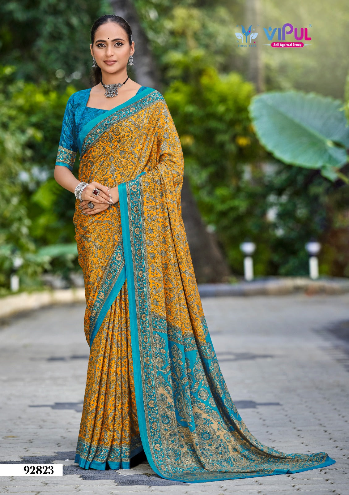 92823 Heritage Vol 13 Vipul Crape Sarees