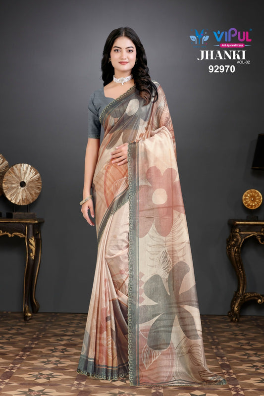 92970 Jhanki Vol 2 Vipul Organza Sarees