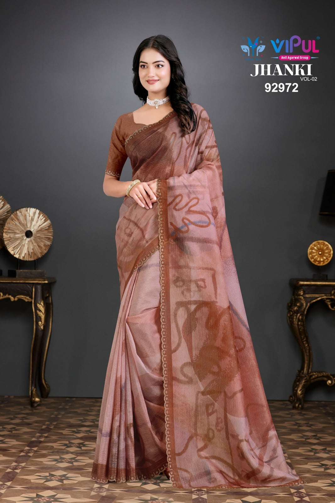92972 Jhanki Vol 2 Vipul Organza Sarees