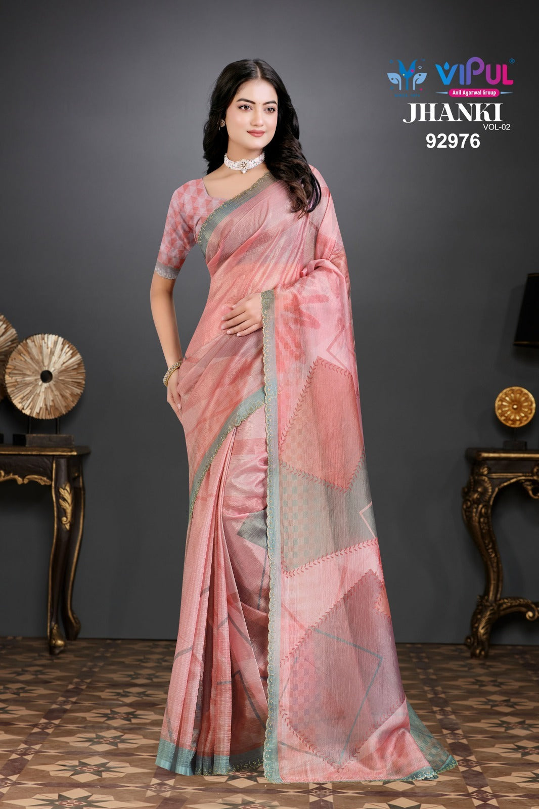 92976 Jhanki Vol 2 Vipul Organza Sarees