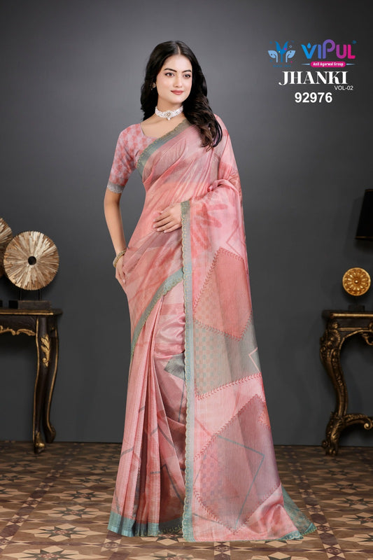92976 Jhanki Vol 2 Vipul Organza Sarees