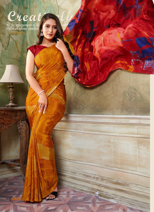 9303A Glam Sushma Printed Sarees