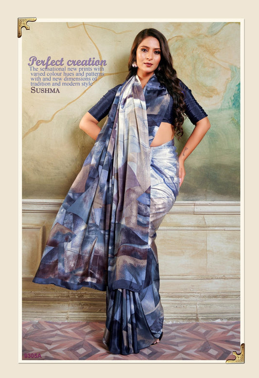 9305A Glam Sushma Printed Sarees