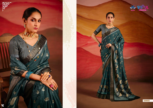 93060D Devsena Vol 3 Vipul Cotton Sarees