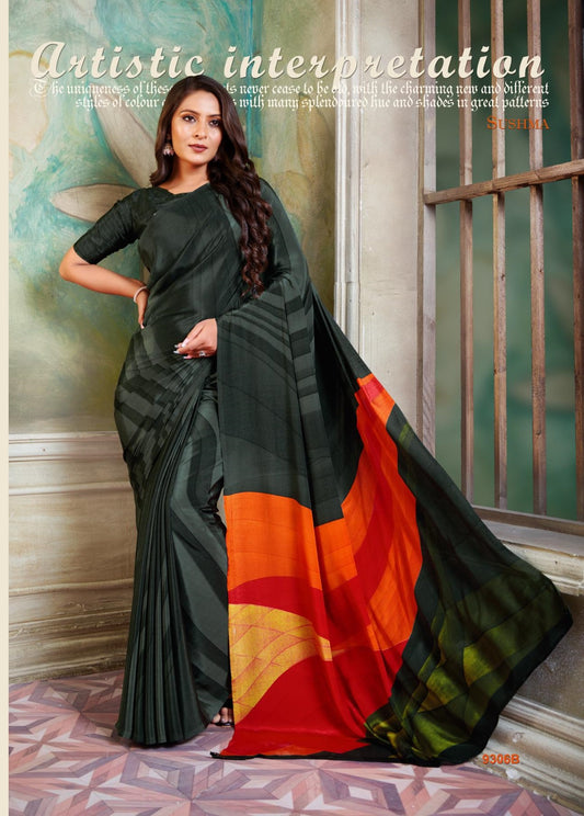 9306B Glam Sushma Printed Sarees