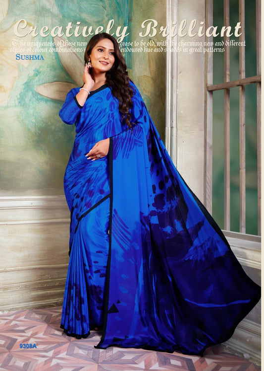 9308A Glam Sushma Printed Sarees
