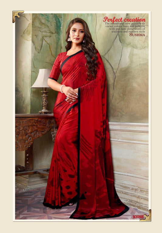 9308B Glam Sushma Printed Sarees