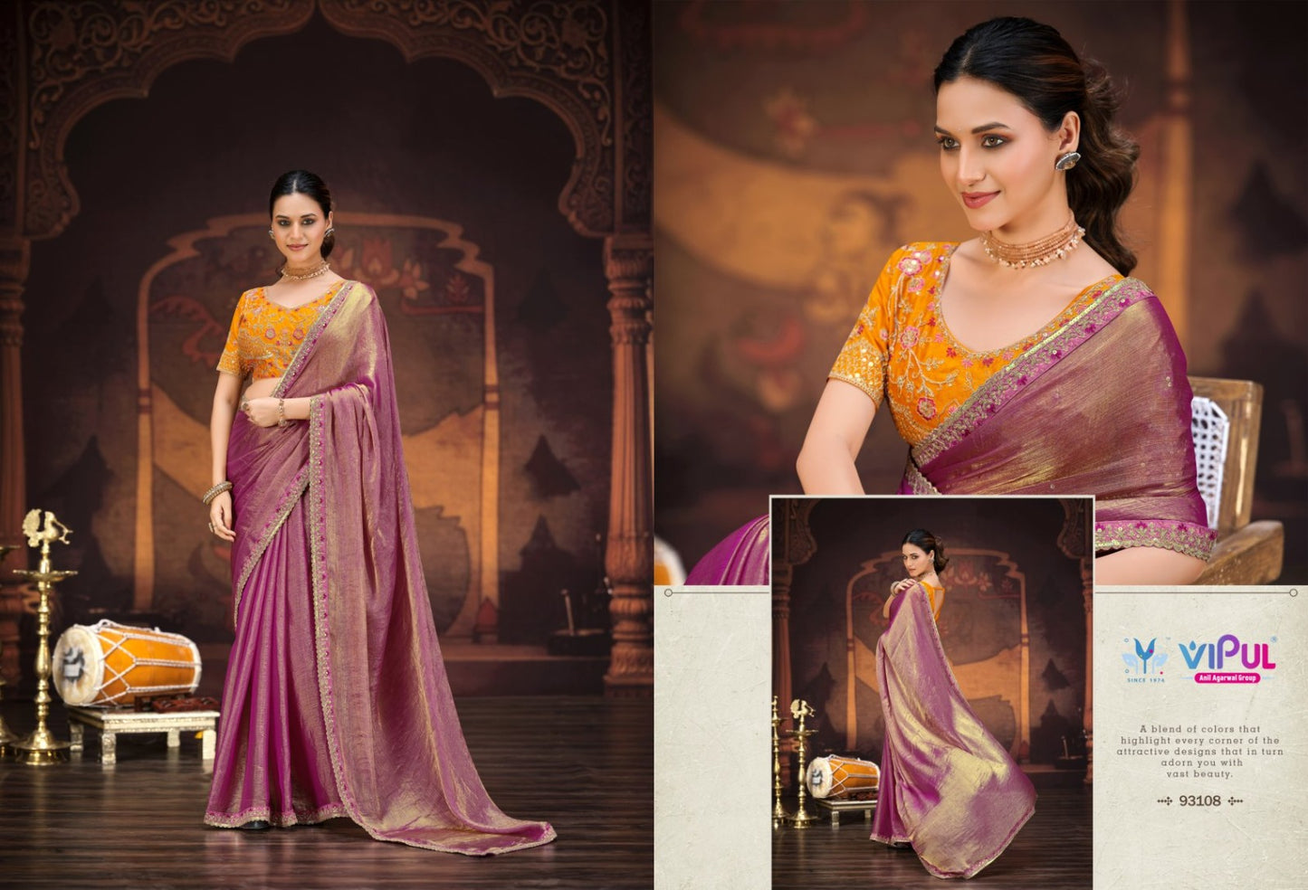 93108 Amaira Vol 8 Vipul Chiffon Sarees