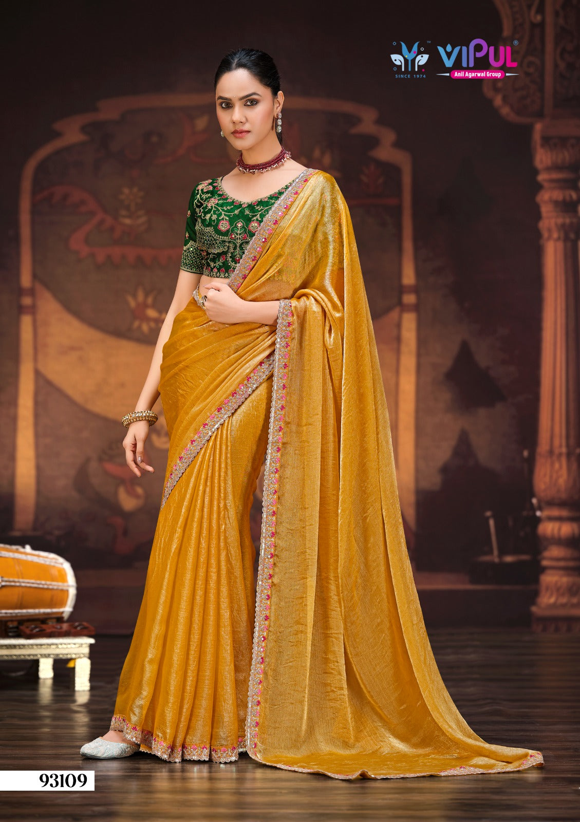 93109 Vipul Chiffon Sarees