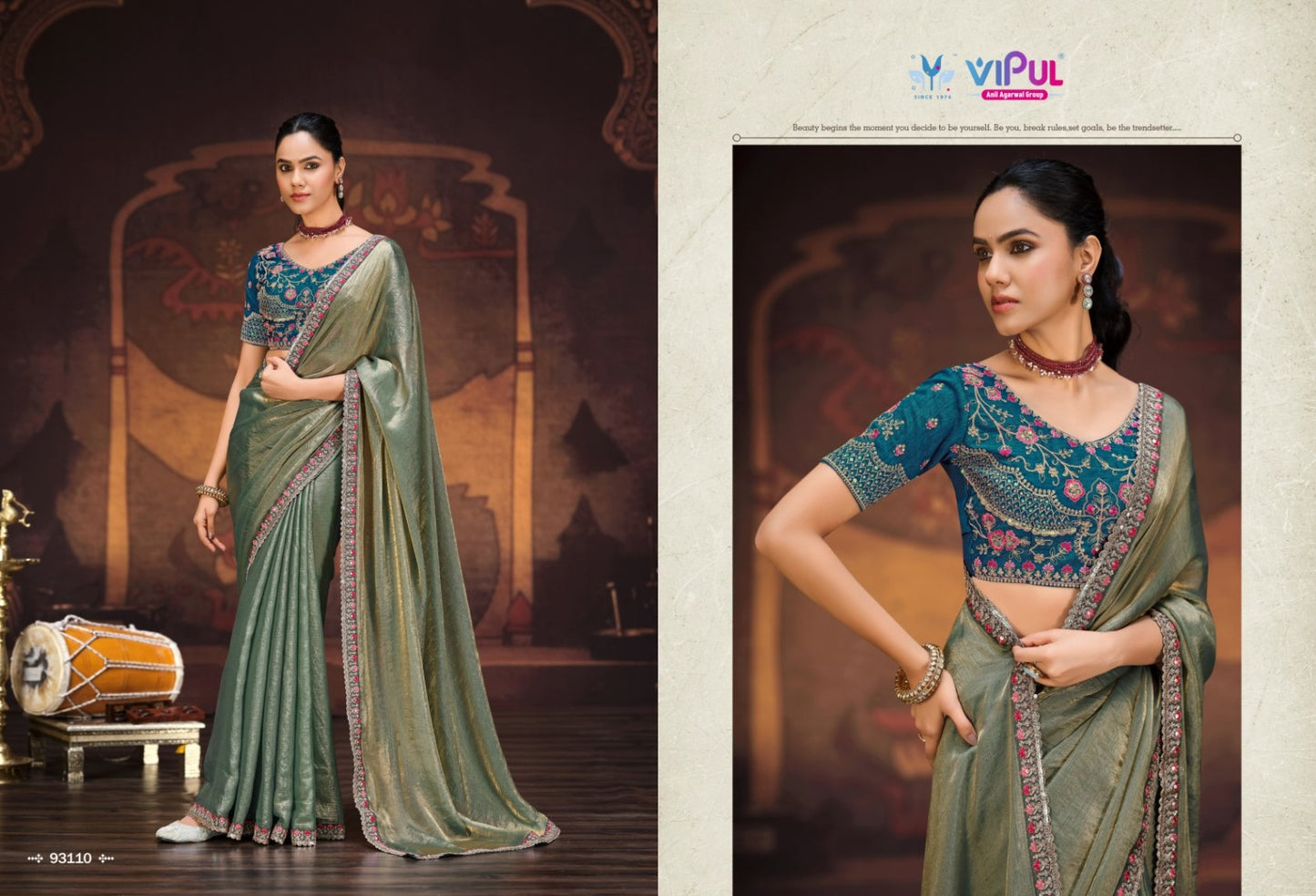 93110 Amaira Vol 8 Vipul Chiffon Sarees