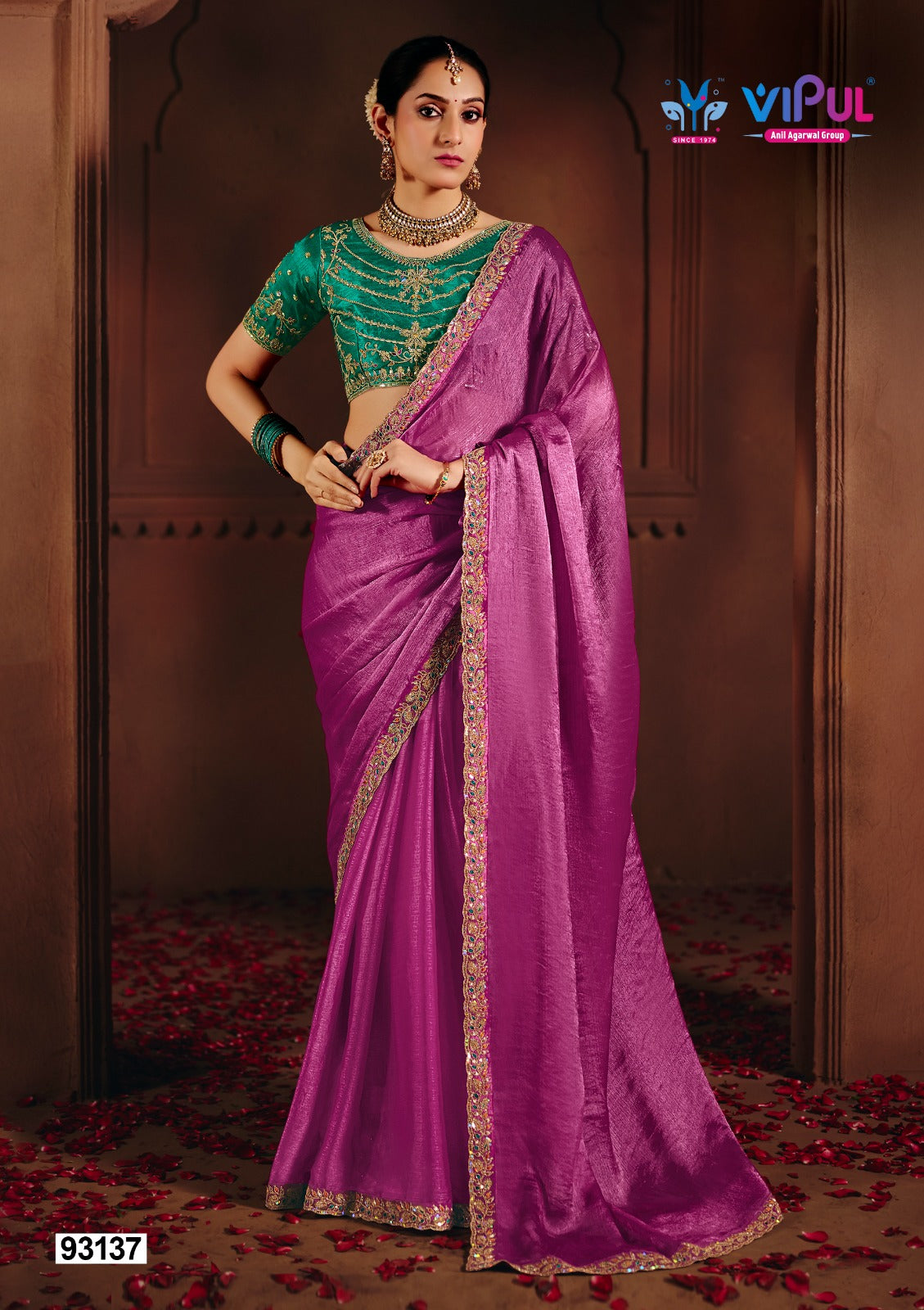 93137 Vipul Chiffon Sarees