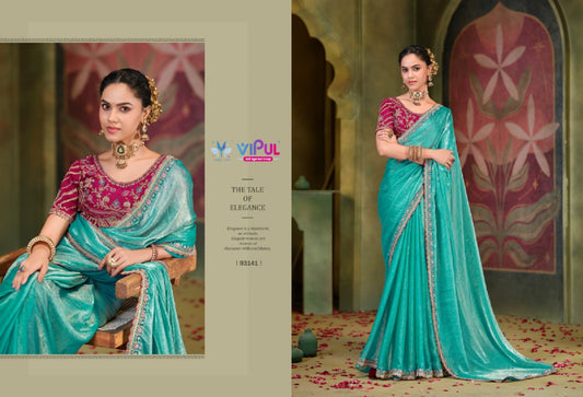 93141 Amaira Vol 12 Vipul Chiffon Sarees