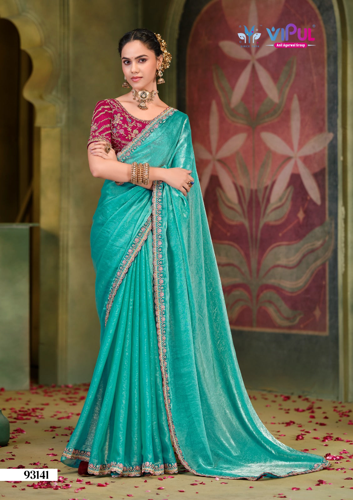 93141 Vipul Chiffon Sarees