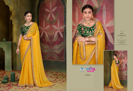 93143 Amaira Vol 12 Vipul Chiffon Sarees