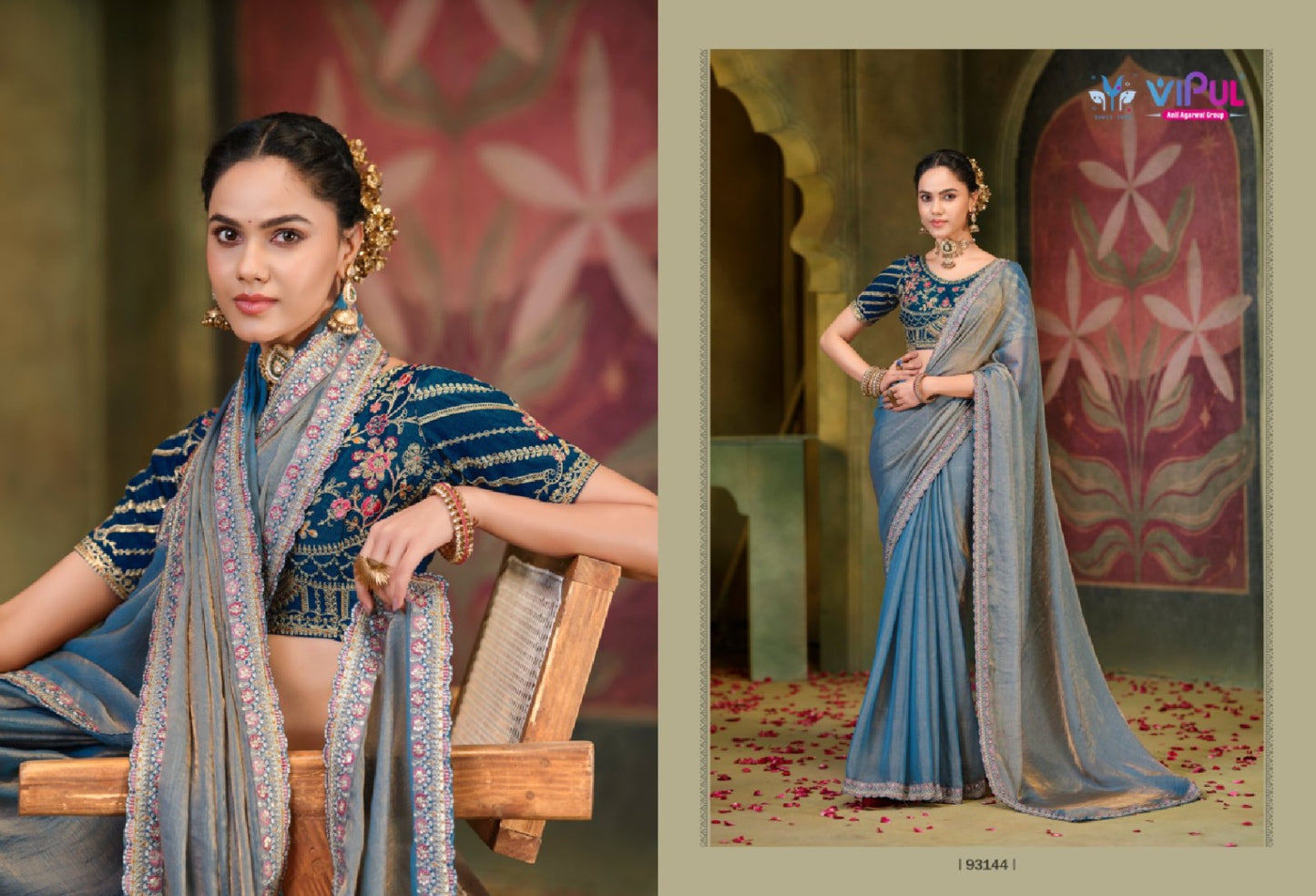 93144 Amaira Vol 12 Vipul Chiffon Sarees