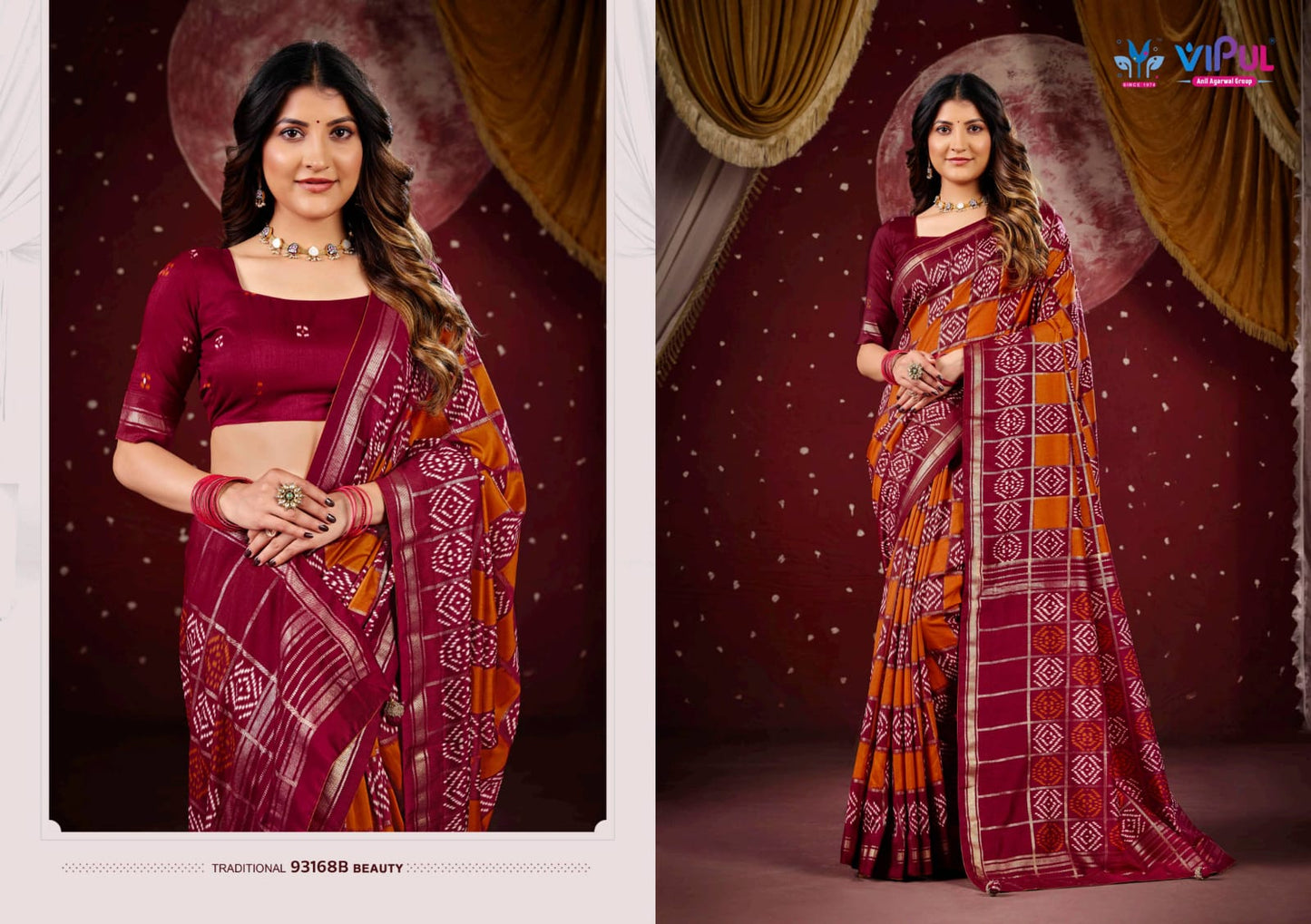 93168-B Aroma Plus Vol 10 Vipul Silk Sarees