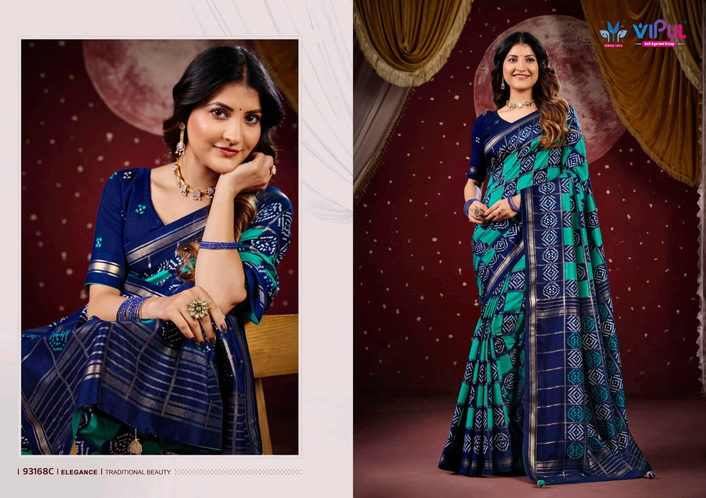 93168-C Aroma Plus Vol 10 Vipul Silk Sarees