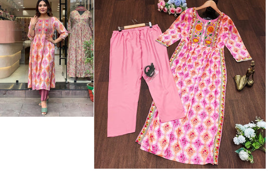 Festival Special Lady Leela Kurti Pant Set