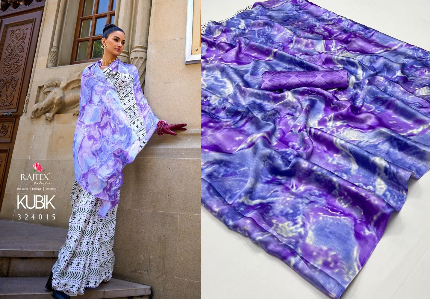 324015 Kubik Rajtex Sarees